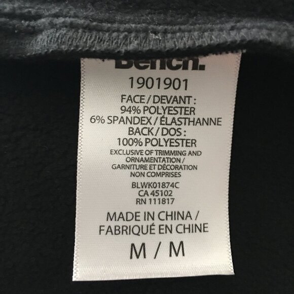 Bench Women's Longline Zip-Up Hoodie Jacket – Black - Picture 7 of 7